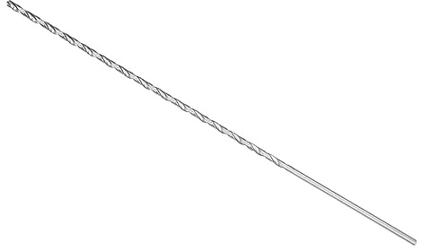 CoCud Brocas Helicoidales Extralarga, Diámetro de 4,2 mm, Longitud Total de 300 mm, Barrena Helicoidal de Acero de Alta Velocidad para Carpintería de Metal y Cobre