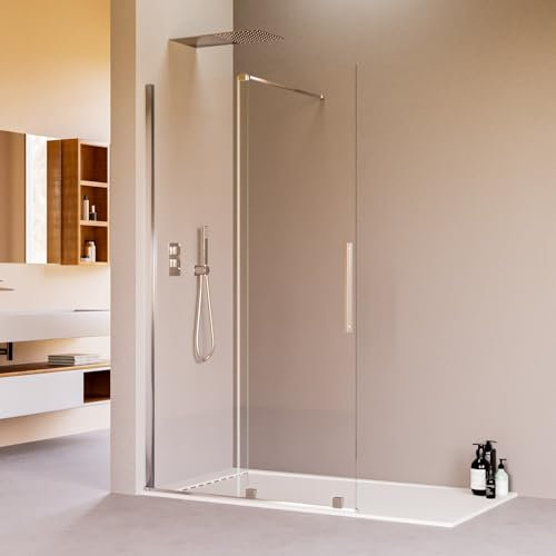 Walk-In-Schiebeduschwand ohne transparente Profile 8 mm h200 BRENTA - 180