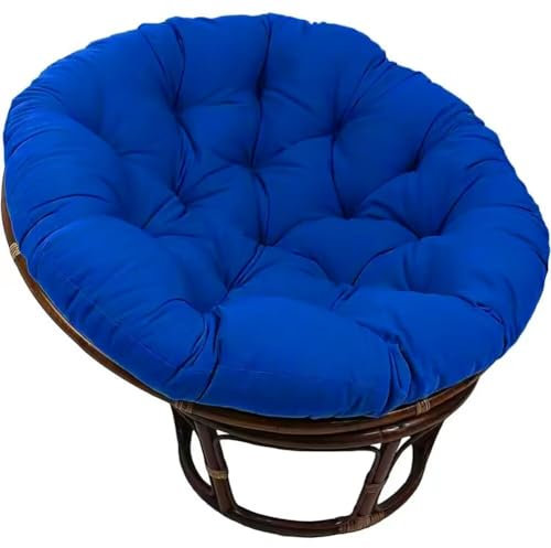 Hängesessel Kissen 100 cm Outdoor - Stuhlkissen Papasansessel Sitzkissen Gartenmöbel Polster Hängekorb Sitzpolster Dicke Sitzauflagen für Rattanmöbel und Gartenstuhl Rund Papasansessel Kissen