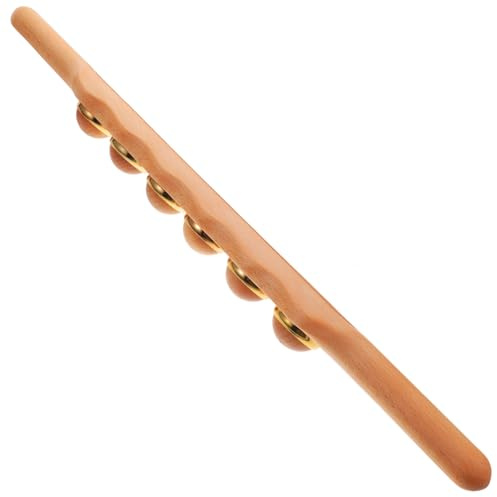 DECHOUS Roller-massagegerät Aus Buchenholz Handheld Für Rücken Bauch Und Beine Effektives Massage-tool Zur Muskelentspannung Verbesserung Der Durchblutung Und Regeneration