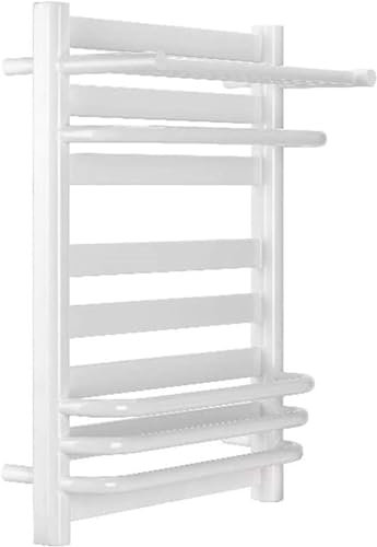 Scalda asciugamani da parete Radiatore Scaldasalviette Elettrico Bianco, Stendibiancheria Riscaldante In Acciaio A Basso Tenore Di Carbonio, Stendibiancheria Riscaldato Plug-in/cablato For Accessori D