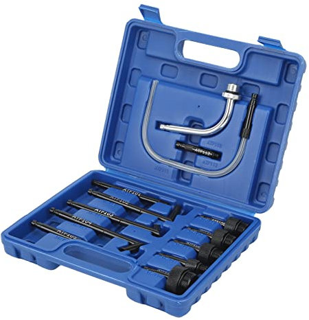 Depisuta Getriebeöl-Einfülladapter-Kit, 13teiliger ATF-Getriebe-Einfülladapter, ATF-Adapter, Automatikgetriebe-Flüssigkeits-Einfülladapter, Getriebeöl-Nachfüllflüssigkeitspumpen-Nachfüllung