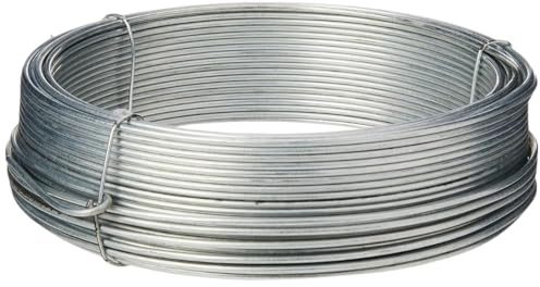 SCORPIO HARDWARE® Galvanised Garden Wire, 1.6mm x 30 Metres (97.5ft) 14 Gauge 1/16 inch Thickness, Grey Suitable for Fencing, Construction, Fram, Gardening, Landscaping