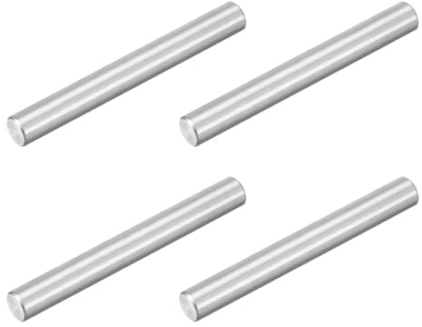 QUARKZMAN 4 Stück M8 x 70mm 304 Edelstahl Zylinderstift, Zylinderstifte für Türen Fenster Holzprodukte Doppelbetten Regale Schranktrennwände Schaftbefestigungen Industrie, Silber