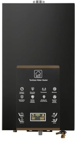 HPHPH Chauffe Eau Instantané Electrique, Chauffe-Eau sans Réservoir Propane, Chauffe-Eau Instantané Gaz Propane, Robinet De Chauffe-Eau Électrique Instantané pour Douche Salle de Bain Cuisine