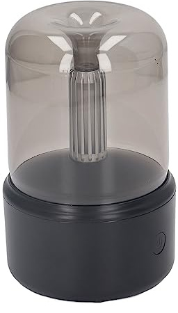 KIMISS Candlelight, Humidificador de bajo Ruido Portátil USB Esencial Difusore Aromi Lume di Candela Oil Diffuser con Luz Nocturna LED 120 Ml de Humidificadores