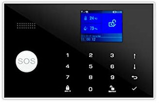Système de sécurité Domestique, Système d'alarme GSM Tuya Maison Intelligente écran TFT RFID APP Clavier Tactile Maison cambrioleur Alarme de sécurité Prise en Charge Commutation vocale(N)