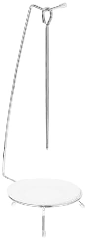 CIYODO Support de Brochettes Acier Inoxydable avec Crochets de Grillage Vertical pour Kebabs Piques à Barbecue Accessoire pour Cuisson et Sécurisée