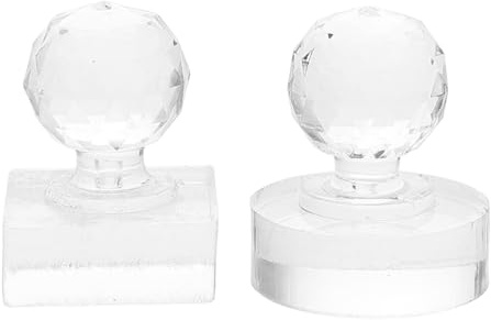 COLLBATH Herramienta 2 Piezas Formas Cuadrada y Redonda Prensa Reparadora de Sombras de Ojos y Colorete Portátil de Plástico, Fácil de Usar para Viajes y Bricolaje