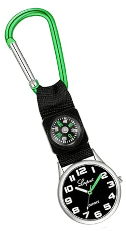 aqxreight LVPAI Multifunktionsuhr mit Kompass für Outdoor-Camping, Klettern (), Bietet eine Uhr, Kompass-Uhr, Outdoor-, Quarzuhr, mit (Green)