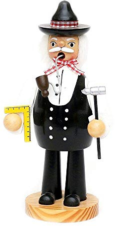 Wichtelstube-Kollektion Räuchermännchen Räucherfigur Räuchermann Zimmermann Tischler 20cm