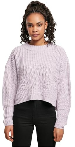Urban Classics Sudadera para Mujer de Gran tamaño para Mujer, en más de 10 Colores, Tallas XS - 5XL, Lila Suave, XXL