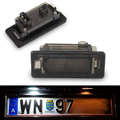 Newtown2700-parts A011S LED Kennzeichenbeleuchtung getönt Rauchglas Kaltweiss/Pure White 100% wasserdicht!!!