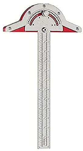 YyDDs Woodworkers Edge Rule, Winkelmesser, Winkelmesser, Winkelmesser, zweiarmiges Holzbearbeitungslineal, Winkelmesswerkzeug, Baseboard Crafts Stationery Geometry (Size : 20inch)