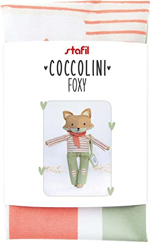Stafil Kuscheltier Nähset Coccolini Foxy 45 cm Nähset aus 100% Baumwolle waschbar bis 30°C Made in EU Ökotex 100 zertifiziert