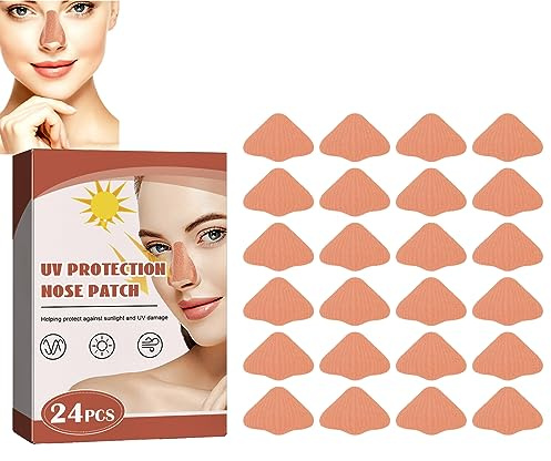 KOAHDE Patch de Protection Solaire pour Nez,Autocollants de Protection Solaire Nez,Patch Nez Sports De Plein Air,Protège Nez Solaire,Patchs de Protection Solaire pour Visage Nez,Protège Peau Nasale
