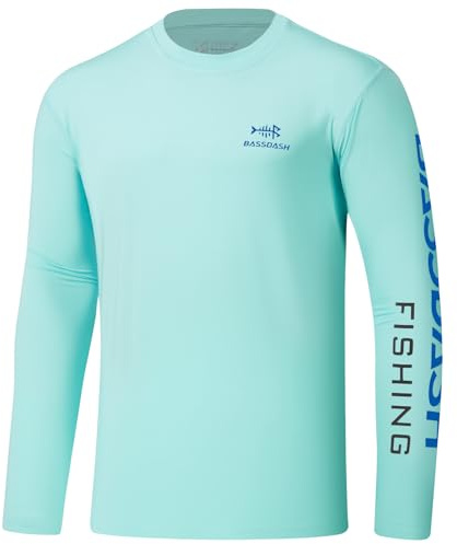 Bassdash Herren UPF 50+ UV Sonnenschutz Langarmshirt Schnell Trocknend für Geeignet zum Angeln und Wandern im Freien FS31M