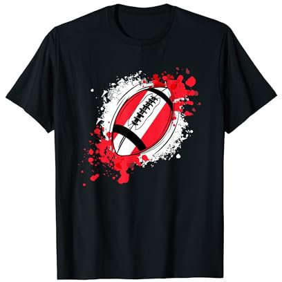 Rugby-Enthusiast mit Flagge von Österreich T-Shirt