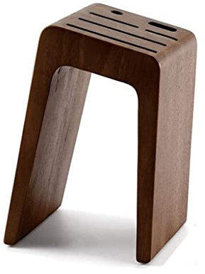 ISCBAFYX Knife Block Wood Knife Block, Universal Knife Block Slotless Wooden Knife Stand Without Knives Storage Easy Clean Knife Organizer for Kitchen