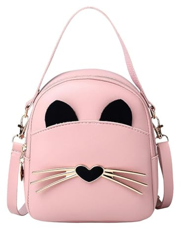 Hjkiopc Sac à Bandoulière Filles Sac de Princesse Fille, à la Mode Mini Sac à Bandoulière Agréable Petite Sacs à Main Sacs à Bandoulière Petite Fille anniversaire Noël cadeau (Rose)