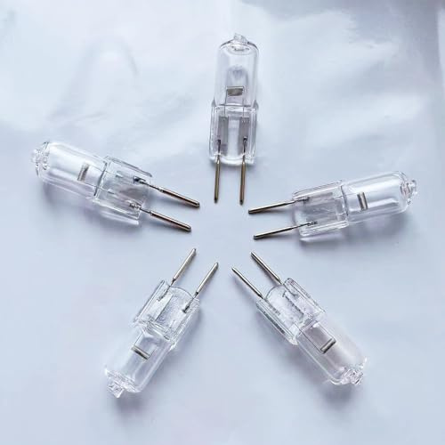 WYLIELAMSH Halogenstrahler 5 Stück G6.35 Halogenlampe Mechanische Beleuchtung GY6.35 Doppelstiftsockel Wolfram-Halogenlampen,12V 100W