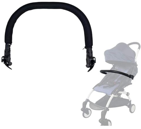 Sicherheitsbügel Für Kinderwagen,Zubehör Für BBZ Yoyo Armlehne Aus Schwarzem PU-Leder,Schwarz