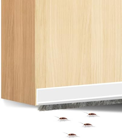 Türdichtung Zugluftstopper für Türen 100 x 5cm Türleiste mit Bürste selbstklebend Dichtungsstreifen Zugluftstopper für Außen und Innentüren Staubdicht Kältebeständig Schalldicht