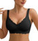BEINF Reggiseni da Donna Senza Ferretto Supporto Morbido Scollo a V Push Up Reggiseno da Tutti i Giorni Copertura Completa Stampa Floreale Bralette Regolabile