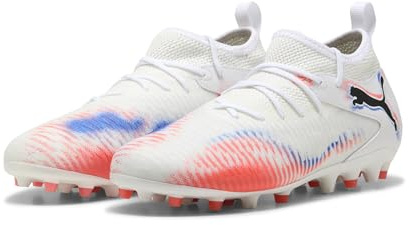 PUMA Botas de fútbol Future 8 Match MG Niños 37, White Black Glowing Red