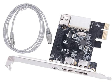 XINAJUND PCIE 1X 1394 Scheda Adattatore Computer Desktop PCIE 1X a 1394 Scheda di acquisizione video per PC desktop Accessori