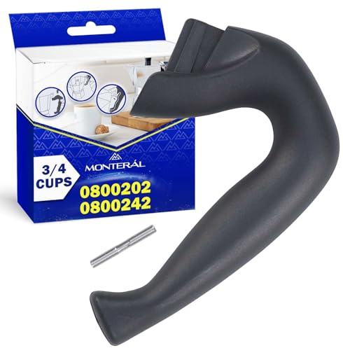 Poignée Cafetiere Italienne avec Axe 0800202 0800242 pour Bialetti | pour Moka Express 3/4 de Tasse - Garantie de 10 Ans – MONTERAL
