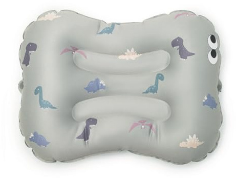 NOUI NOUI Aufblasbares Sitzkissen Kinder ab 2 Jahren Dino | Tragbare Sitzerhöhung Stuhl Kind mit Rutschfester Unterseite & Gurt | Ideal für Reisen, Restaurant & Zuhause | Inkl. Tasche