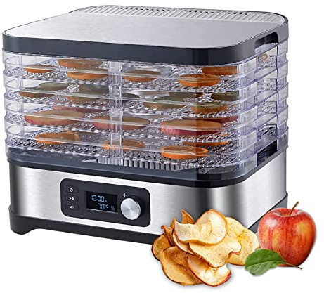 Máquina deshidratadora de Alimentos con Sistema de Flujo Inteligente de Cinco Capas y Control de Temperatura Ajustable Que conserva el 97% de los nutrientes.