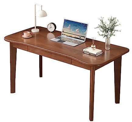 L3s9mPzVb4 Scrivania da lavoro Scrivania moderna minimalista in legno massello, scrivania for computer, da studio, ufficio, soggiorno, banco lavoro(120 * 65 * 75cm)