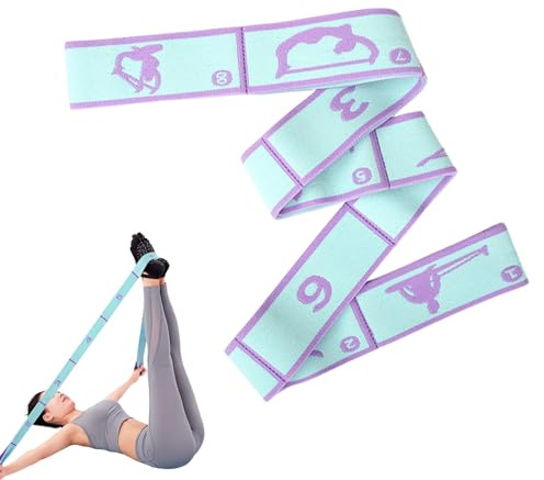 Bandes d'Étirement - Élastique de Résistance Yoga pour la Flexibilität, Force et Danse | Bande de Fitness pour Femmes, Pilates et Gymnastique | Sangle d'exercice pourr Adultes et
