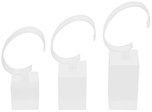 Lurrose 3 Stück Uhrenständer aus Acryl mit C Ring Form Eleganter und Praktischer Uhrenhalter zur Staubfreien Armbanduhrenpräsentation im Schmuckgeschäft