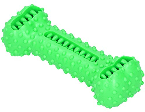 Acouto Hundtänder Tugga Toy Food Dispenser Borsta Stick Husdjursvårdsverktyg Kaffeslipa Tänder en Tänd Hundtugg LeksakTPR Hundtugga ToyFood Dispenser Chew ToyDog Borsta StickDog Tandborste (Grön)