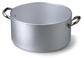 Agnelli Linea Professionale Albergo Casseruola Alta in Alluminio 2 Manici 32 cm