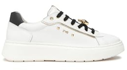 Nero Giardini I514171D Sneakers Donna in Pelle E Materiale Tecnico - Bianco 40 EU