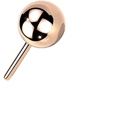 Paula & Fritz® Push-In Aufsatz Kugel Ball Titan-IUM Grade 23 Piercing Set Mehrfarbig 3-mm 4-mm Kugel Ohr-Stecker Labret Stud Nipple Straight Barbell