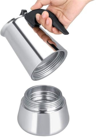 cafetera italiana, Cafetera Moka Pot, cafetera moka, cafetera induccion, Clásica de Acero Inoxidable Espresso De Cocina Cafetera Para Café Espresso Cafetera Moka De Acero Inoxidable