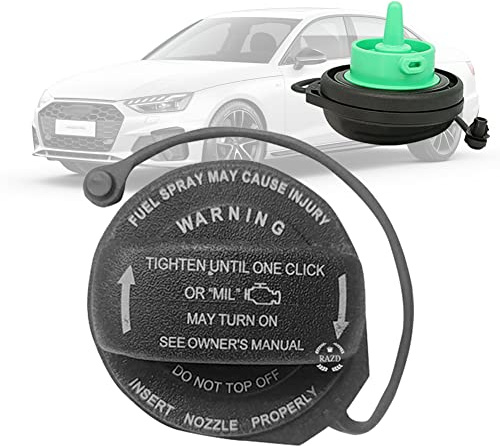 Fuel Cap Car Fuel Tank Caps Replacement for VW Golf Jetta Tiguan Audi A4, 8K0201550N, 3C0-201-550-N, 3C8201550E Fuel Cap Tank Cover