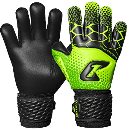 CATCH & KEEP Protector – Fingerschutz Kinder Torwarthandschuhe - Premium Torhüterhandschuhe für Kinder - Keeperhandschuhe mit extra starkem Grip