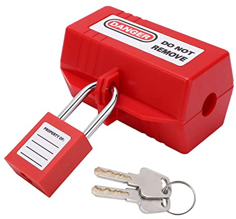 Power Plug Safety Lockout Kit with Reliable Padlock for Industrial and Home Use, Easy to Carry Lockout Set for Air Conditioners and Appliances