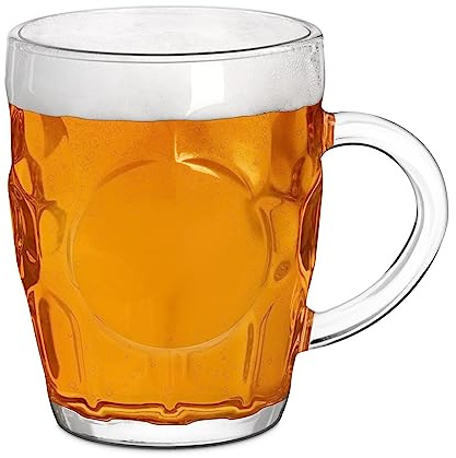 Maverton Boccale da birra con manico - bicchiere da birra 500 ml con manico per uomo - boccale da birra per bevitori di birra - per compleanni - per Natale - per anniversario