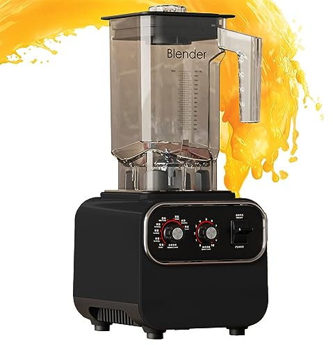 Licuadora Power Elite For Batidos Y Licuados Con Miniprocesador De Alimentos Picador De Verduras De 10 Velocidades, Jarra De Vidrio De 2 L, 8 Funciones For Puré, Triturador De Hielo (Color : Black,