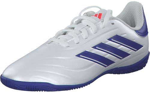 adidas Unisex Kinder COPA Pure II Club Football Boots Indoor, Cloud White/Lucid Blue/solar red, 28 EU
