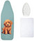 Encasa XO Ironing Board Covers 125x39 cm, Free Silicone Iron Rest & Mesh Cloth - 4mm Felt Padded Large Ironing Board Cover - Heat Resistant, Non Slip Drawstring iron board covers Tommy
