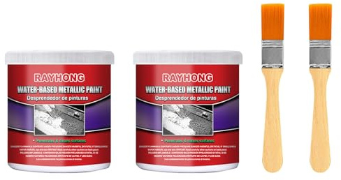 Paquete de 2 convertidores de óxido, imprimación de metal, revestimiento preventivo de óxido, tratamiento de metal detiene el óxido, inhibidor de óxido, neutralizador de óxido para metal