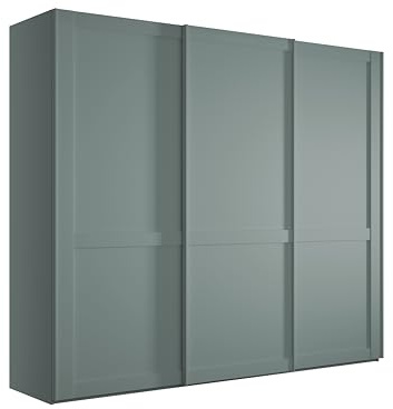 WIEMANN Schwebetürenschrank Landhausstil Kleiderschrank 250cm breit, Salbeigrün Dekor, Höhe 217cm, Marlow